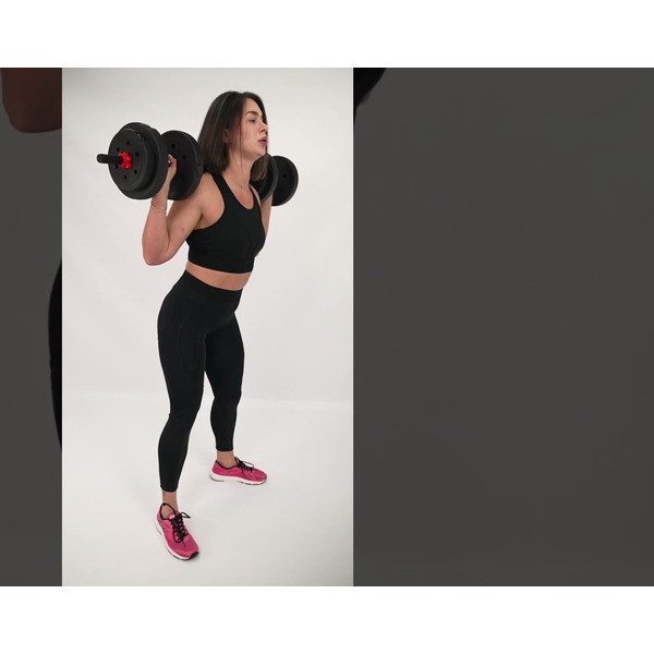 Набор композитных гантелей AMETIST 20 кг (с соединительным грифом)