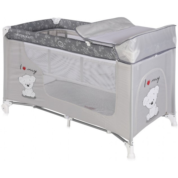 Манеж-кровать LORELLI Moolight Grey My Teddy