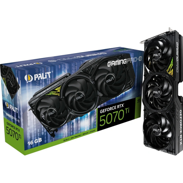 Видеокарта Palit GeForce RTX 5070 Ti GamingPro-S NE7507T019T2-GB2031U