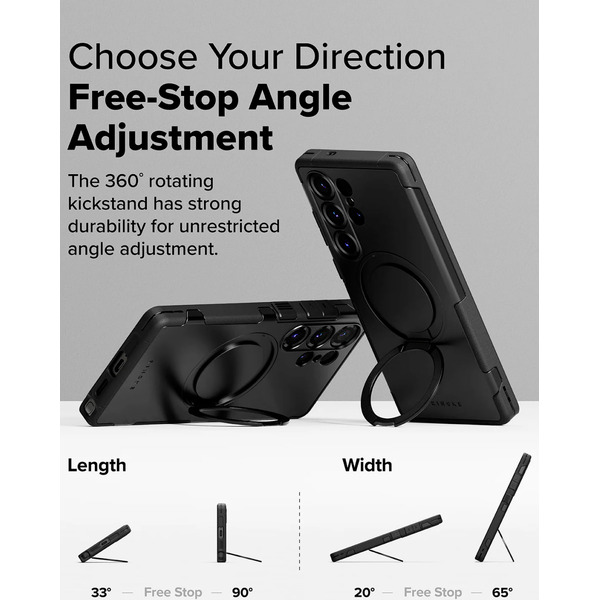 Чехол Ringke ALLES для Galaxy S25 Ultra BLACK