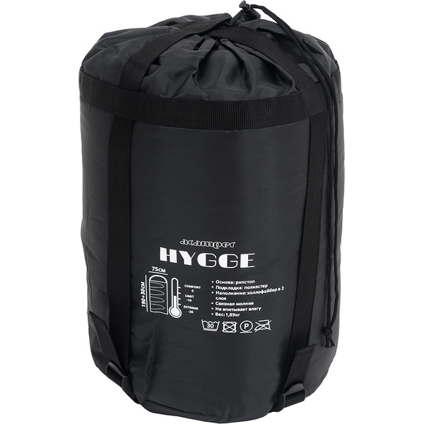 Спальный мешок Acamper Hygge (зеленый/черный)