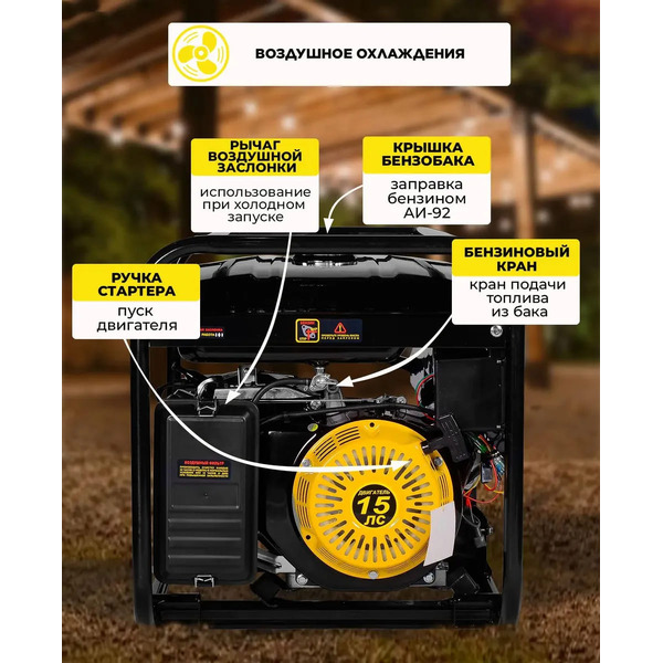 Генератор Huter DY8.0LX (64/1/76)