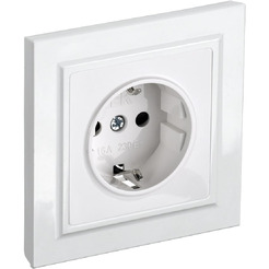 Розетка IEK Brite РСР14-1-0-БрБ