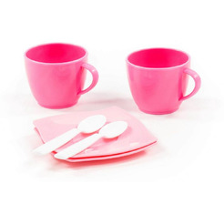 Набор детской посуды Полесье Алиса 56009 (на 2 персоны, в сеточке)