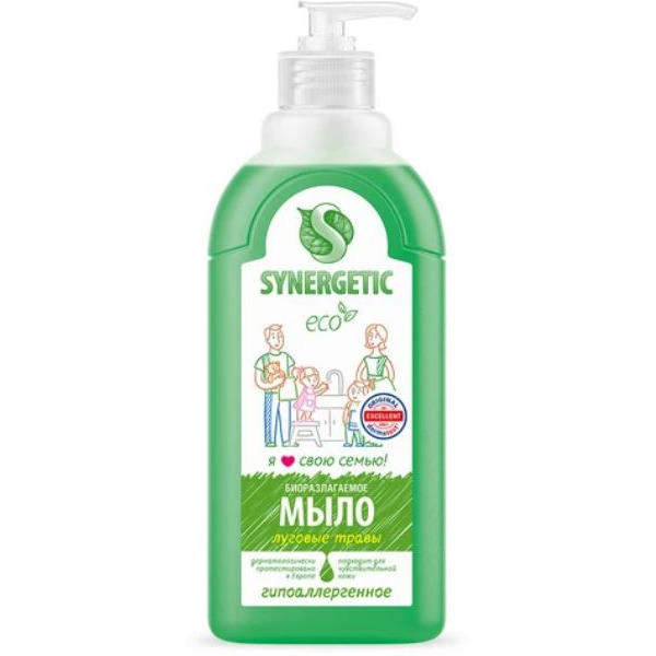 Жидкое мыло Synergetic Луговые травы 500 мл