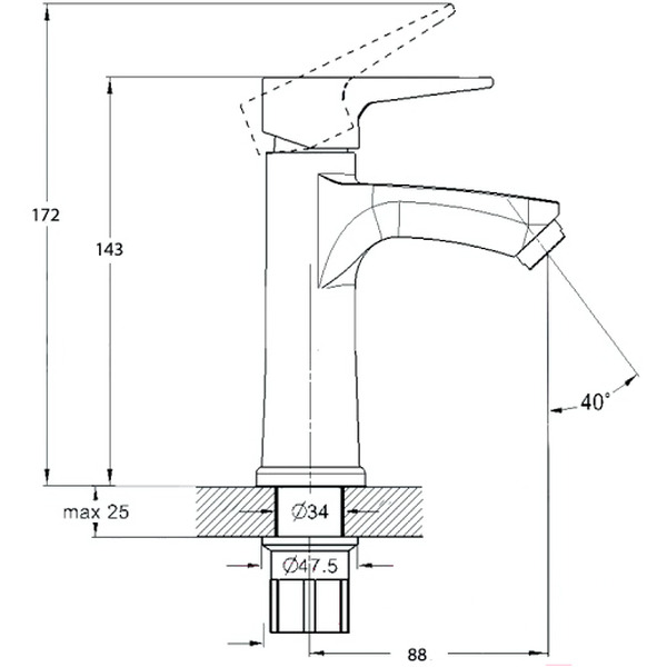 Смеситель Solone FAB1-A020
