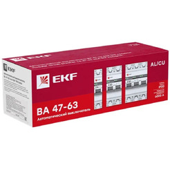 Выключатель автоматический EKF PROxima ВА 47-63M 1P 10А (C) 6кА (без теплового расцепителя)