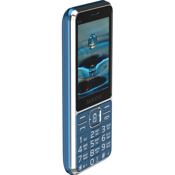 Мобильный телефон Maxvi P21i + ЗУ WC-112 (маренго)