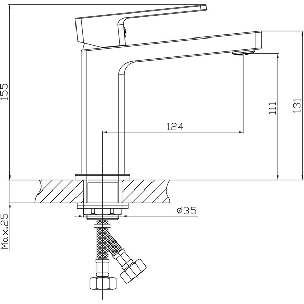 Смеситель Lauter Cascade 21СК655C