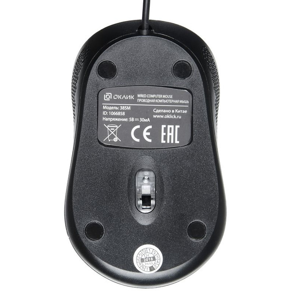 Мышь Oklick 385M (черный)