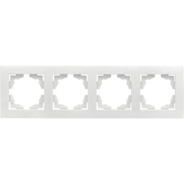 Рамка EKF Валенсия 4-местная (белый)