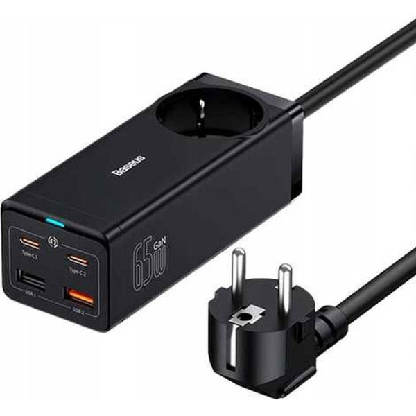 Сетевое зарядное Baseus GaN3 Pro Desktop Powerstrip AC+2U+2C 65W PSZM000901