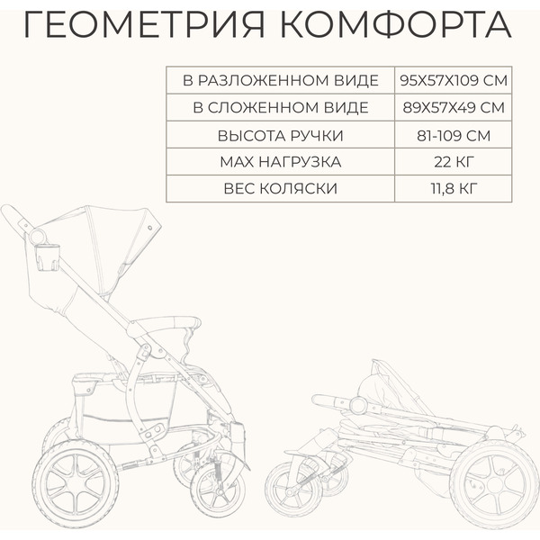 Детская прогулочная коляска Bubago Model One BG 173-5 (терракотовый)