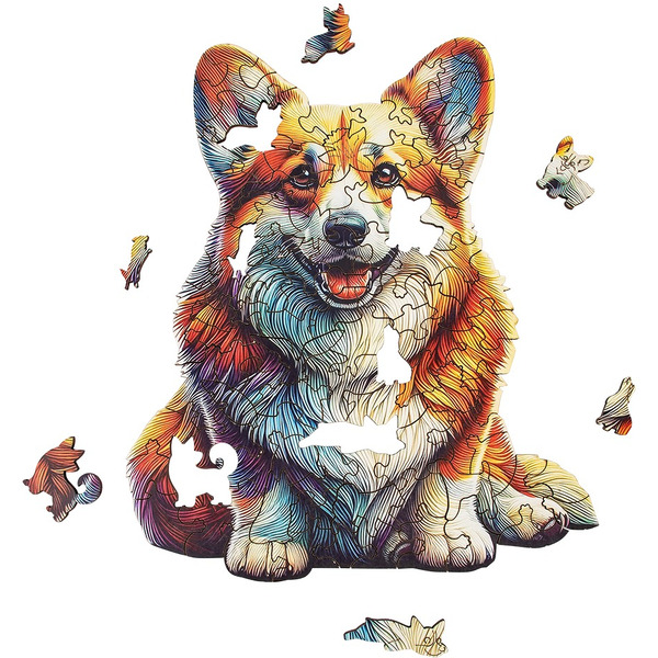 Сувенирный пазл MASTER WOOD Корги SWPKR