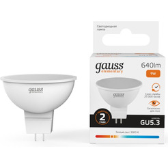 Светодиодная лампочка Gauss LED Elementary MR16 GU5.3 9 Вт 3000 К 13519
