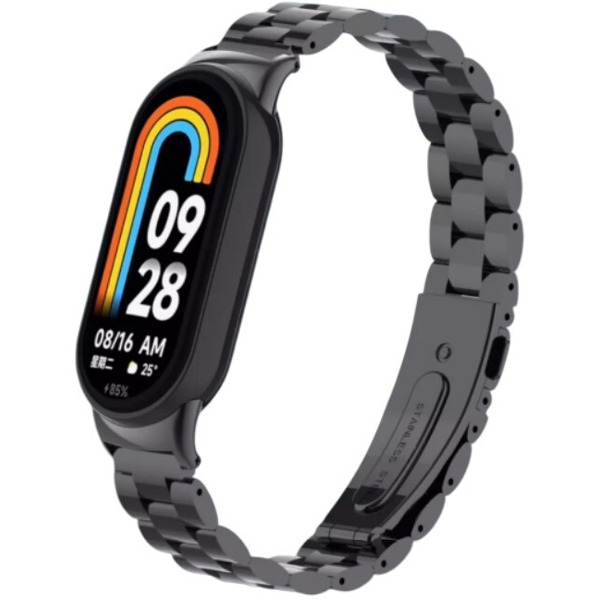 Ремешок Bingo Stainless для XIAOMI Mi Band 8 Черный
