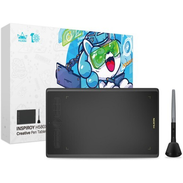 Графический планшет HUION Inspiroy H580X (черный)