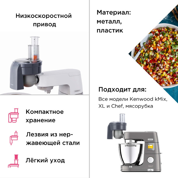 Насадка для нарезки кубиками KENWOOD KAX400 Sense/kMix
