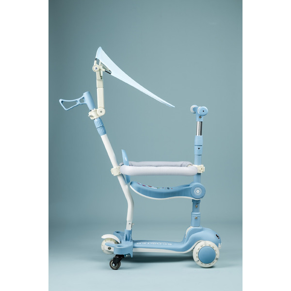 Самокат детский Ricos T-Rex JSCML603B (белый/голубой)