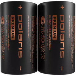 Батарейки щелочные Polaris PB LR20 (D) (2шт) Premium