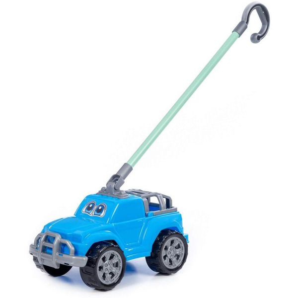 Игрушка-каталка Полесье Дени с ручкой 74994 (голубой)