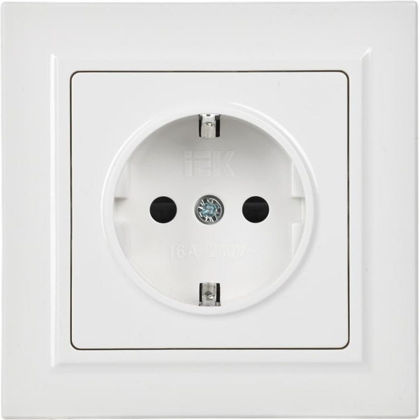 Розетка IEK Brite РСР14-1-0-БрБ