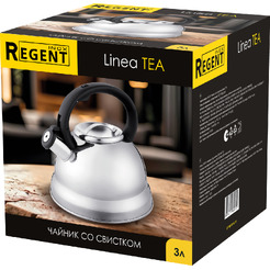 Чайник со свистком REGENT INOX Linea TEA 86-101