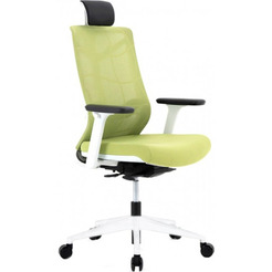 Кресло Chair Meister Nature II (каркас белый, ткань зеленая)