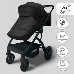 Детская универсальная коляска Bubago Lotta 3 в 1 BG 150-1 (черный)