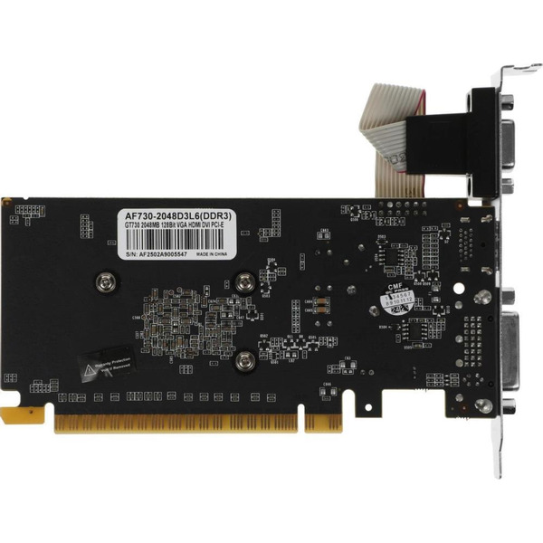 Видеокарта AFOX GeForce GT 730 2GB DDR3 AF730-2048D3L6
