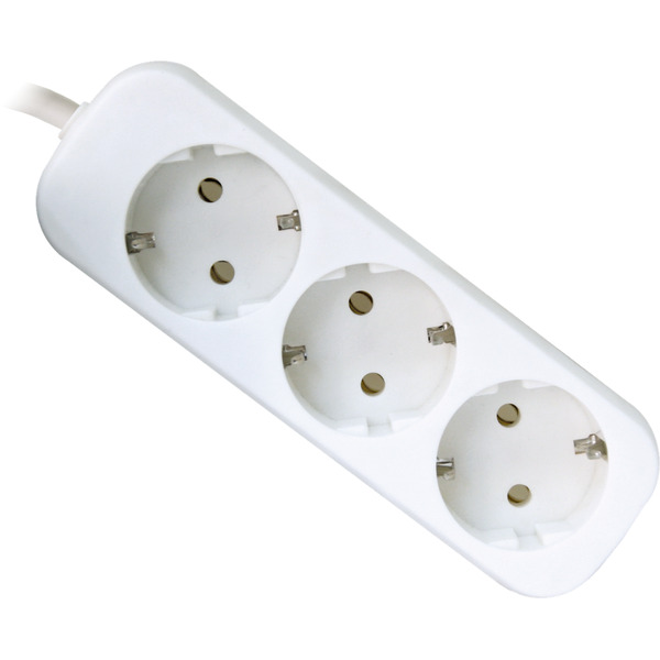 Удлинитель с заземлением DEFENDER E318 БЕЛЫЙ