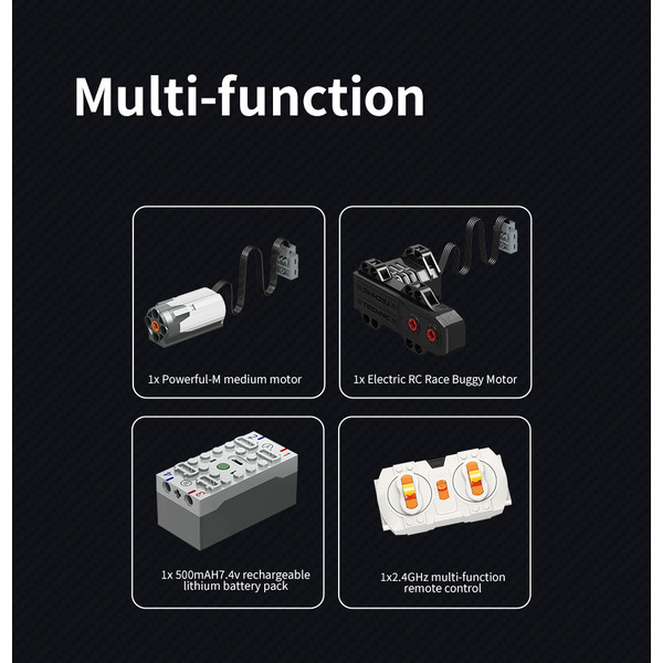 Игрушка конструктор MOYU Dalmatian Monster Truck MY88006 (с пультом дистанционного управления и набором электродвигателей)