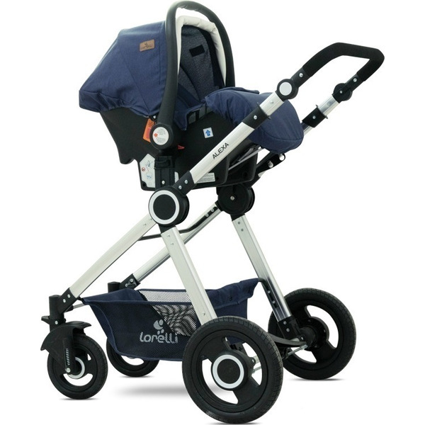 Детская коляска LORELLI Alexa 3в1 (синий)