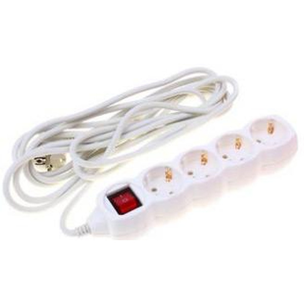 Сетевой фильтр TDM У04В, 4 гнезда, 3 метра, выкл.