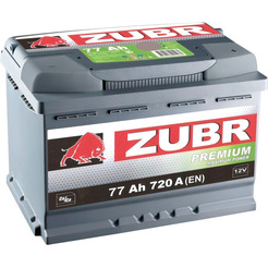 Автомобильный аккумулятор Zubr Premium R+ 77 А/ч ZU770P