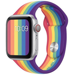 Ремешок Bingo Silicone для APPLE Watch 42/44/45mm (S) Радуга