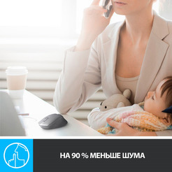 Мышь LOGITECH M330 Silent Plus (910-004909) черный