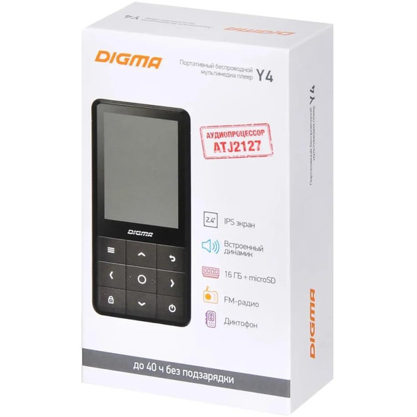 Плеер MP3 Digma Y4 16GB (черный)