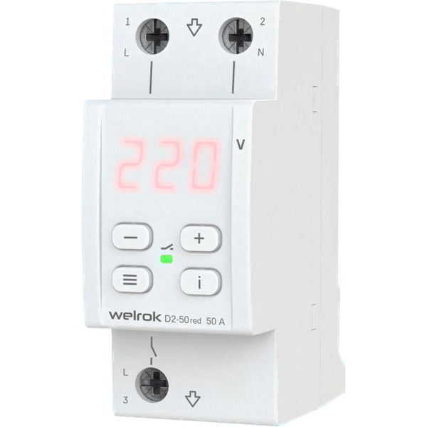 Реле напряжения Welrok D2-50 (Red)