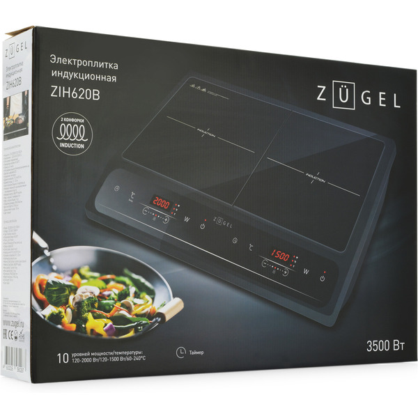 Настольная плита ZUGEL ZIH620B