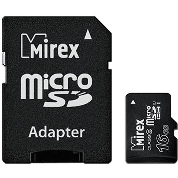 Карта памяти MIREX microSDHC 16GB (13613-ADSUHS16)