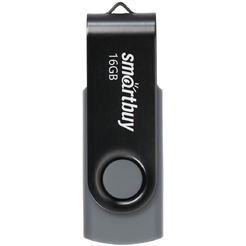 USB флэш-диск 2.0 Smartbuy 016GB Twist Black (SB016GB2TWK)