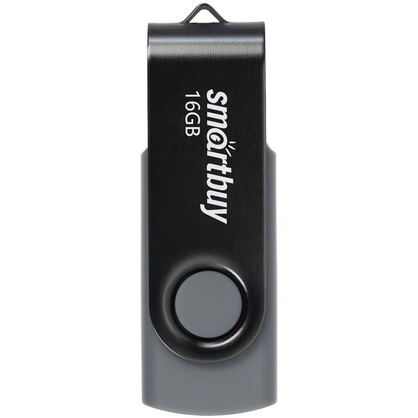 USB флэш-диск 2.0 Smartbuy 016GB Twist Black (SB016GB2TWK)