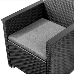Набор садовой мебели Keter Elodie 2 seater 253948 (графит)