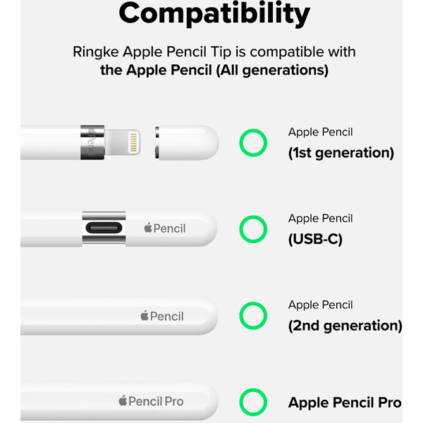 Сменные наконечники Ringke HB Tips для Apple Pencil (3шт)