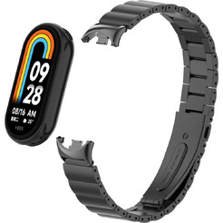 Ремешок Bingo Stainless Strips для XIAOMI Mi Band 8 (черный)