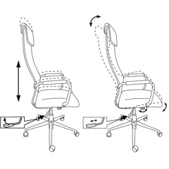 Кресло Бюрократ KB-9N/DG/TW-04 TW-12 (серый)