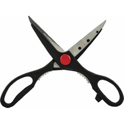 608905 Ножницы кухонные, 210 мм, с орехоколом, зазубренные DASWERK