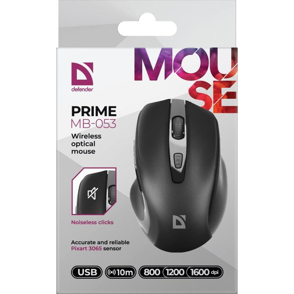 Мышь Defender Prime MB-053 (черный)