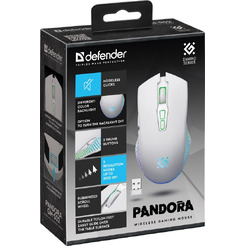 Мышь Defender Pandora GM-502 (белый)